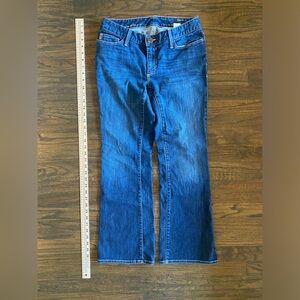 Eddie Bauer Jeans women's size 8 Boyfriend fit slim leg blue denim